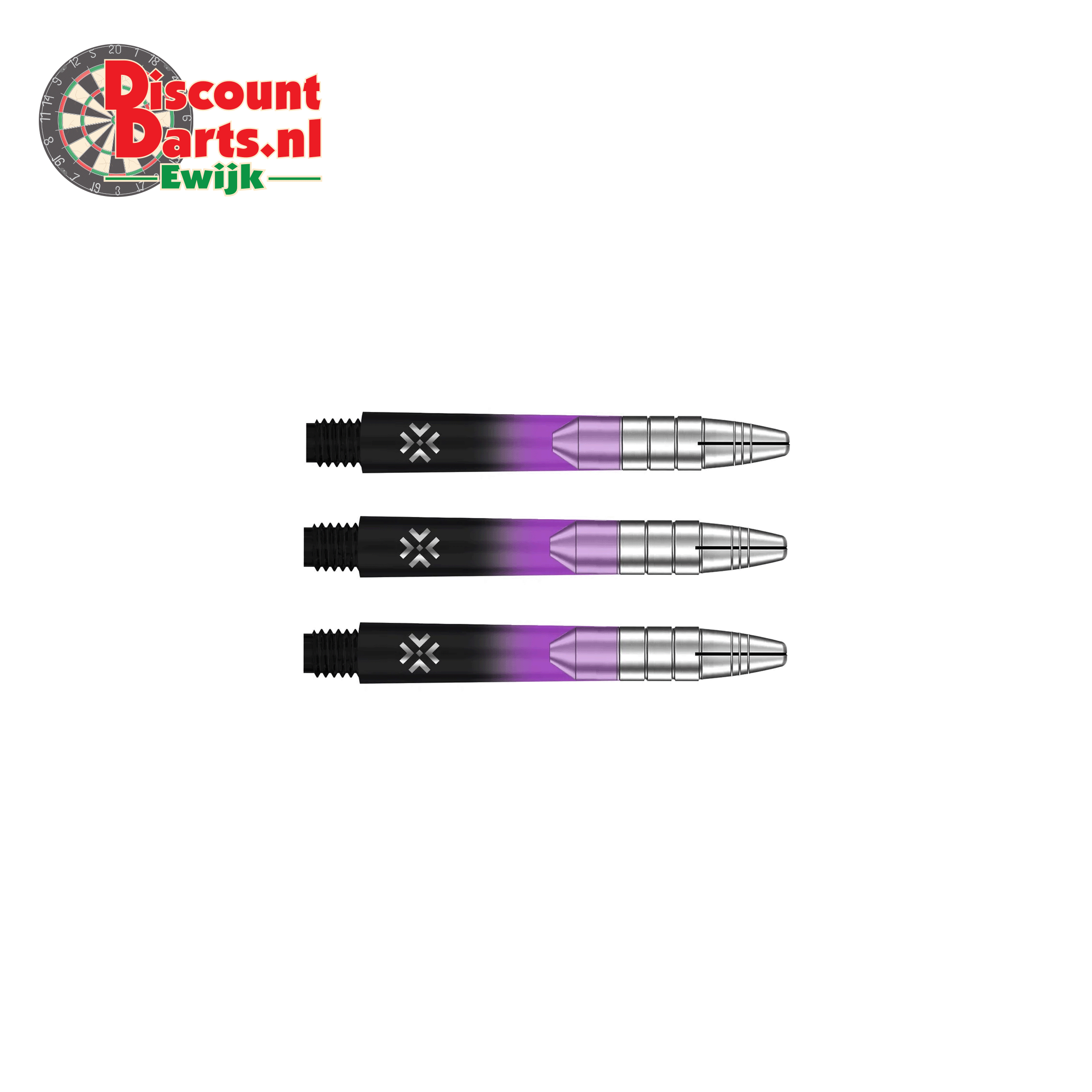Aluminium Silver Head Black & Purple
