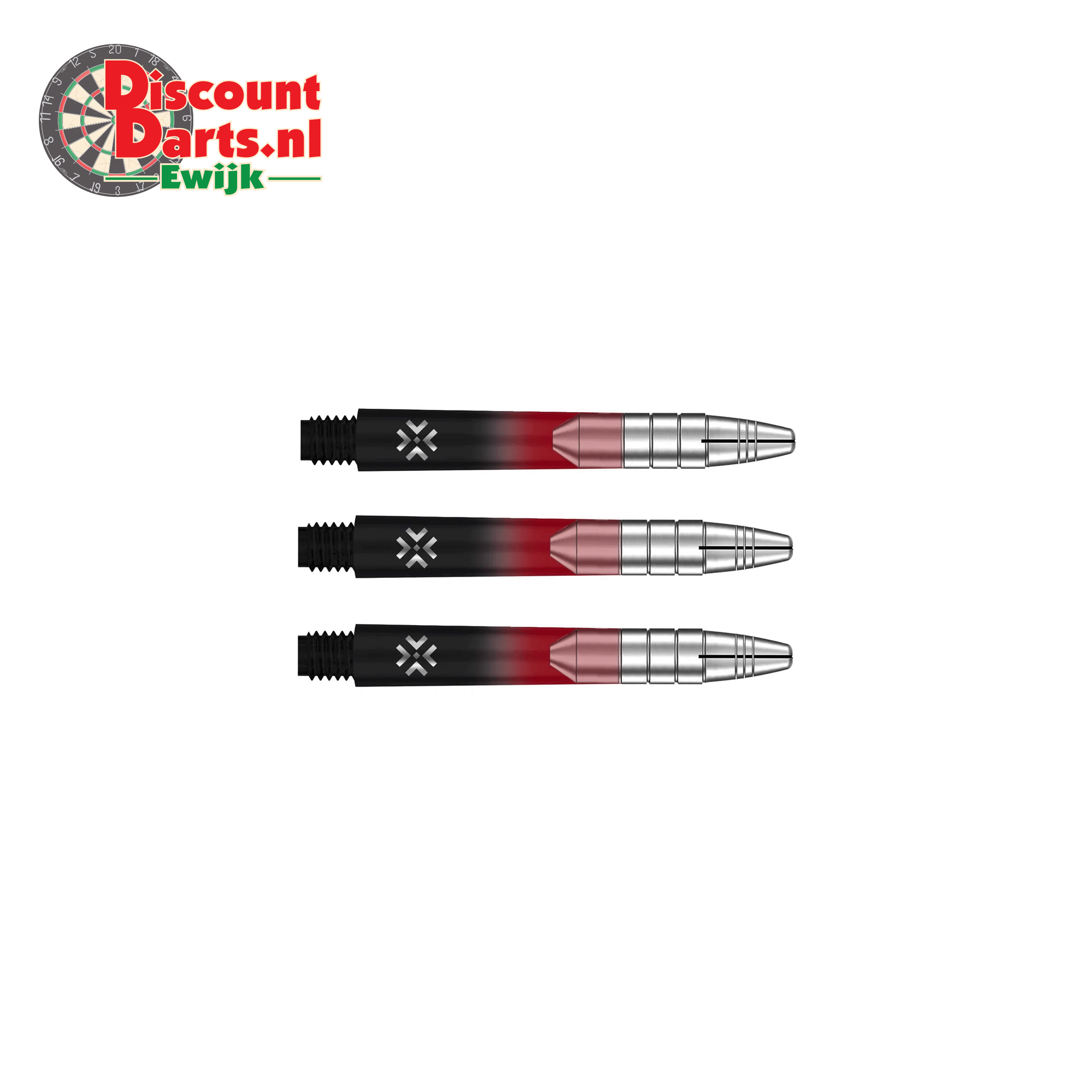 Aluminium Silver Head Black & Red