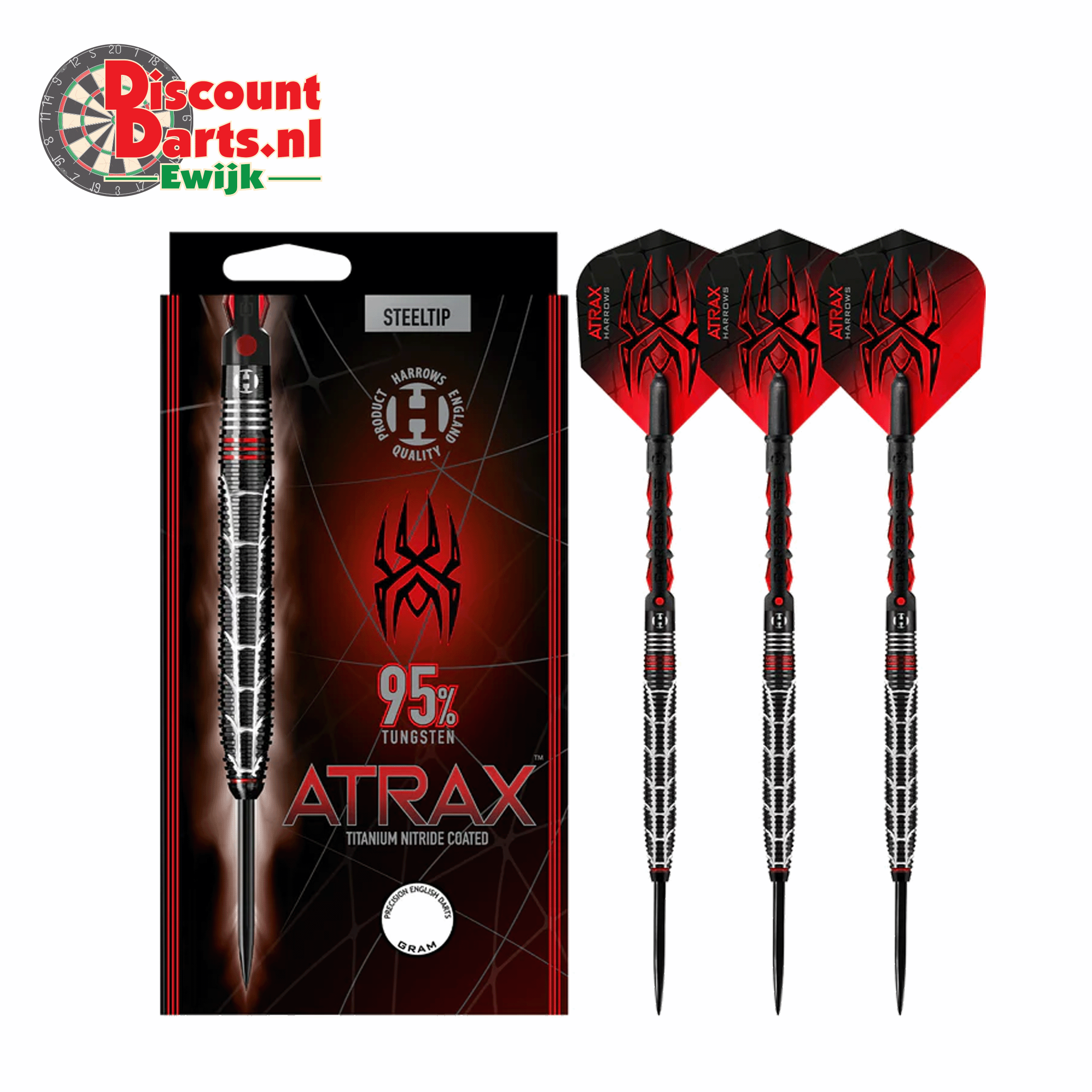 Atrax | 95% | Steel Tip | Darts | 25 Gram   