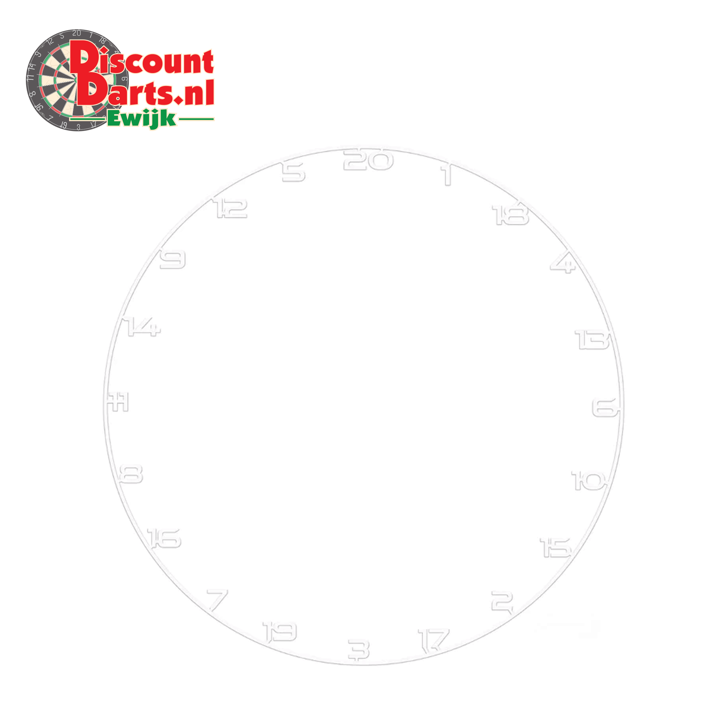 Bullet Dartboard Number Ring White