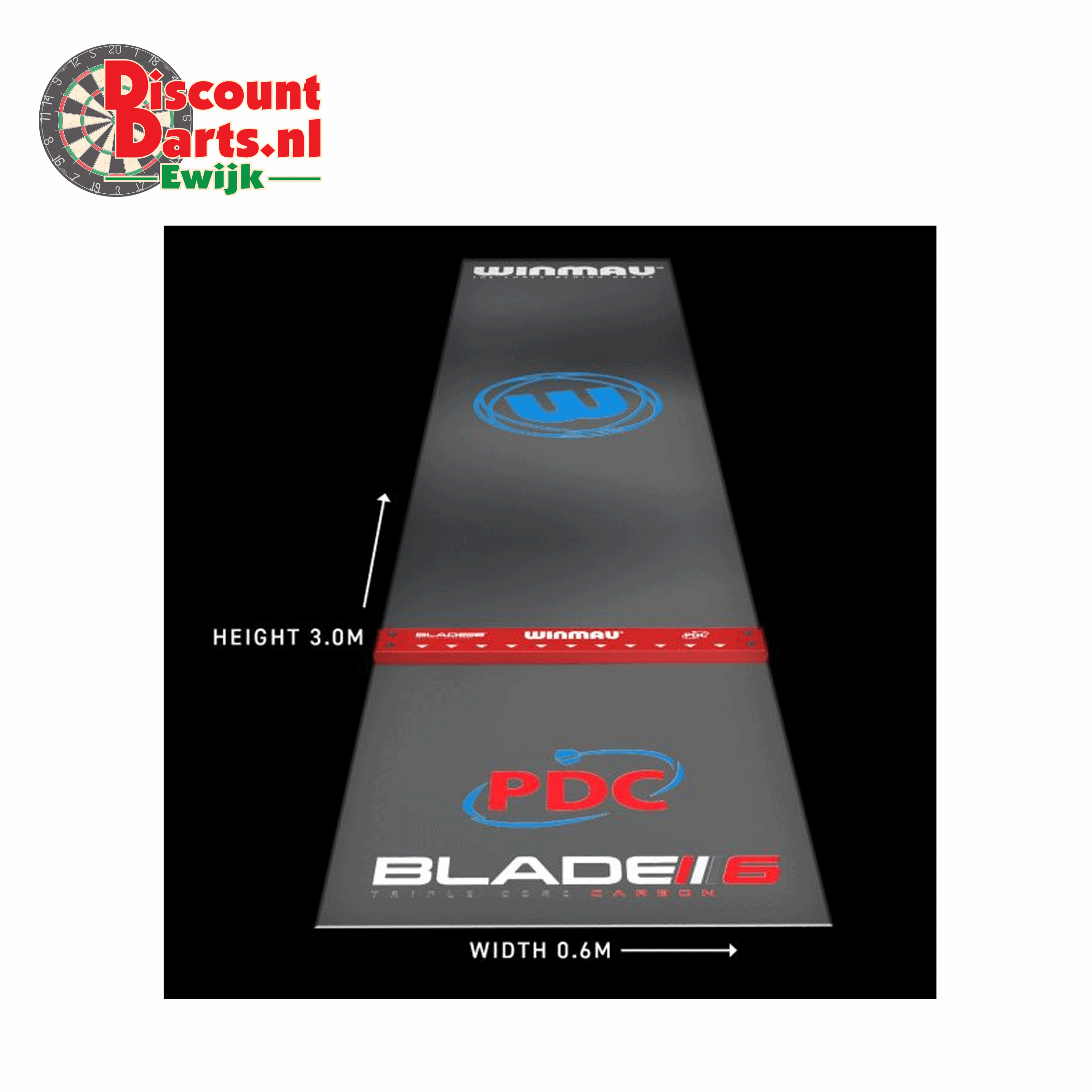 Clearzone | PVC | Dart Mat with Integrated Oche
