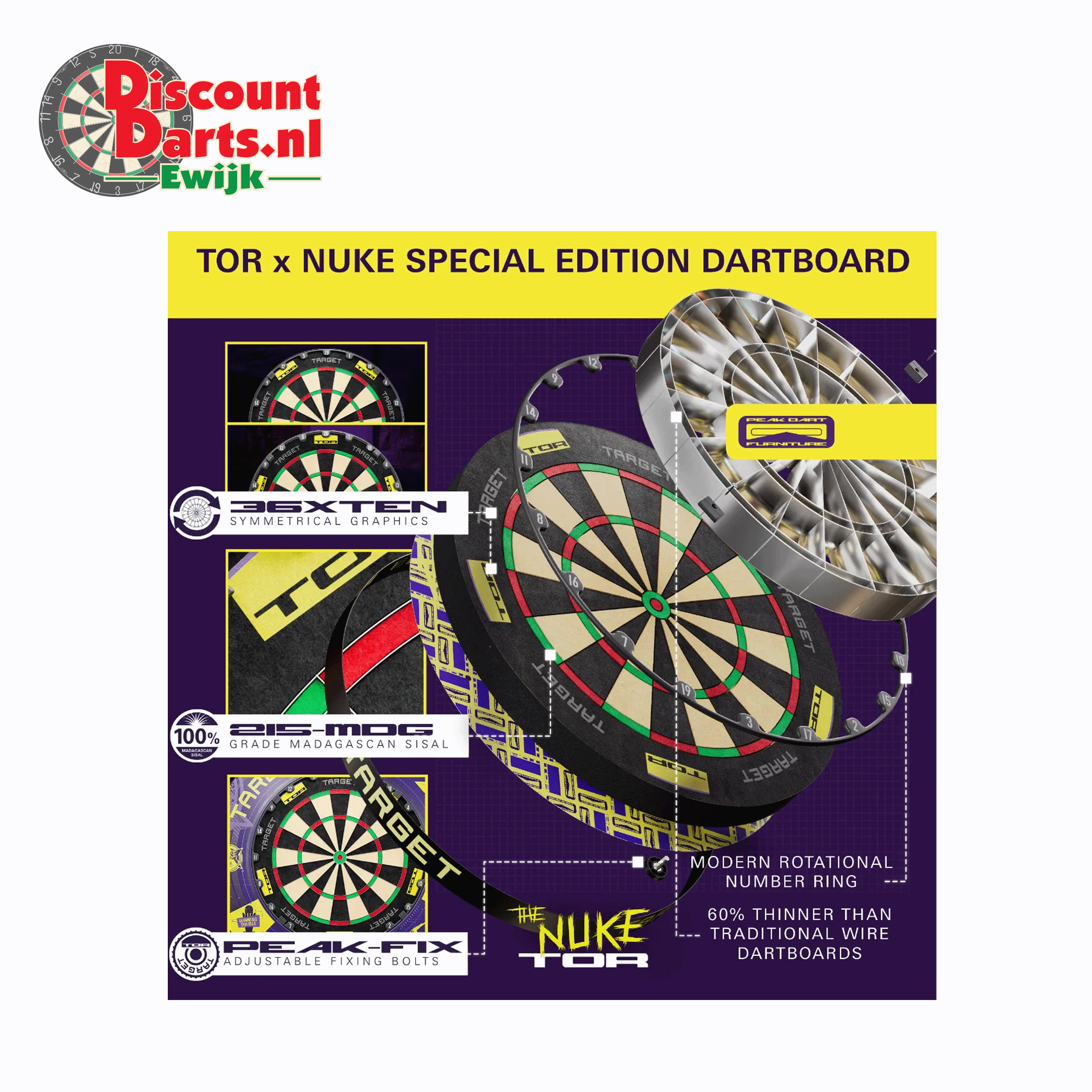 Luke Littler World Champion Edition Dartboard and Surround Bundle