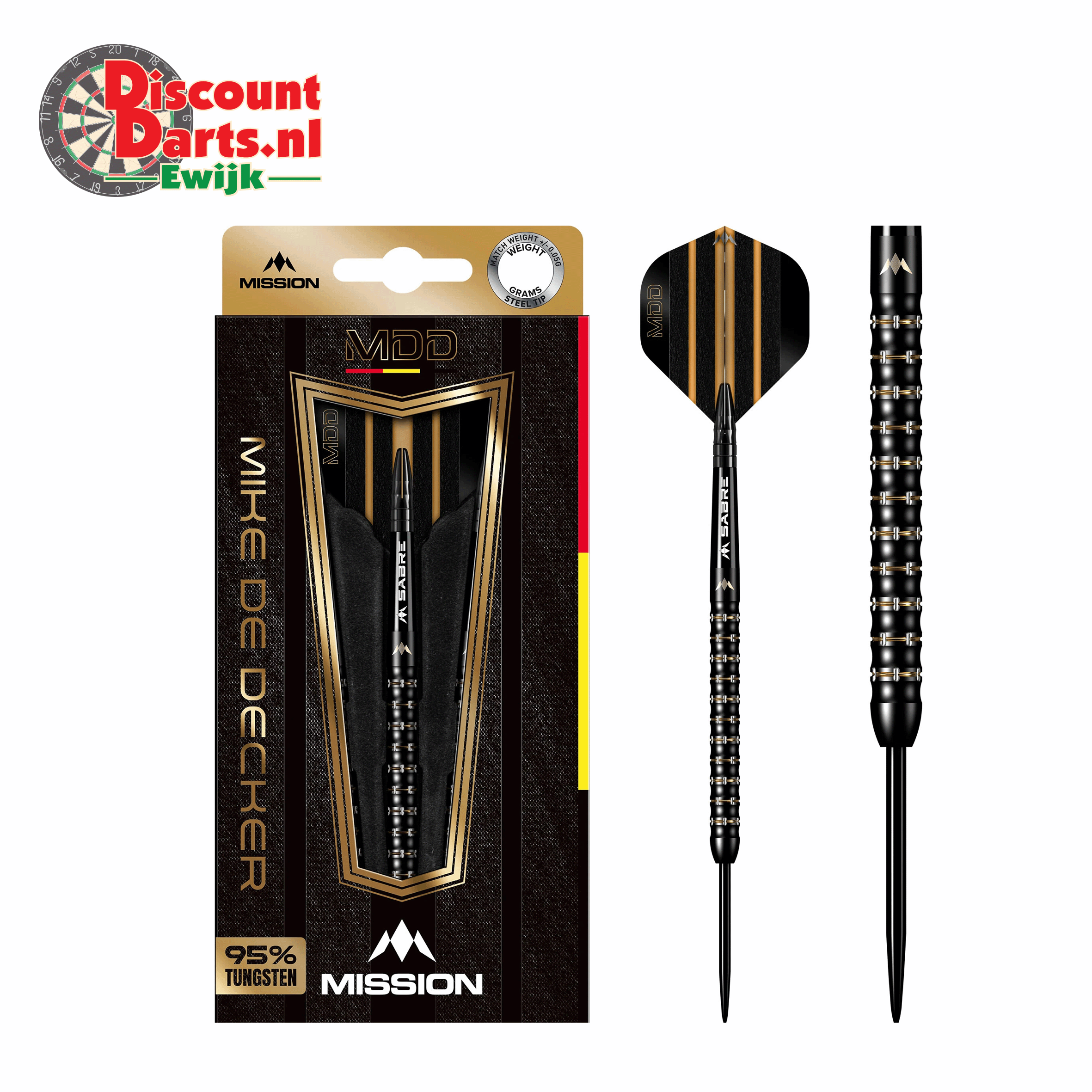 Mike de Decker | Black | Gold | PVD | 95% | 24 Gram