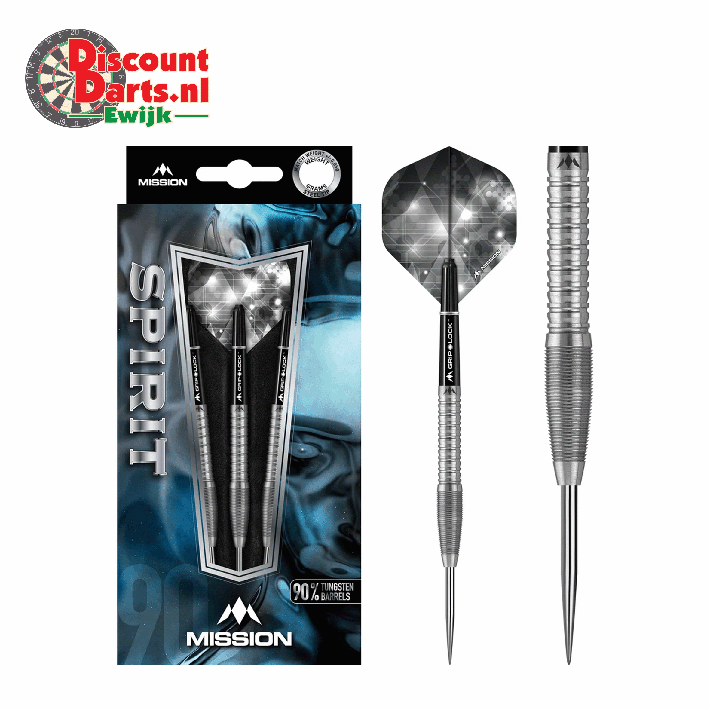 Spirit Darts | Steel Tip | M6 | Front Razor Grip | 23 Gram