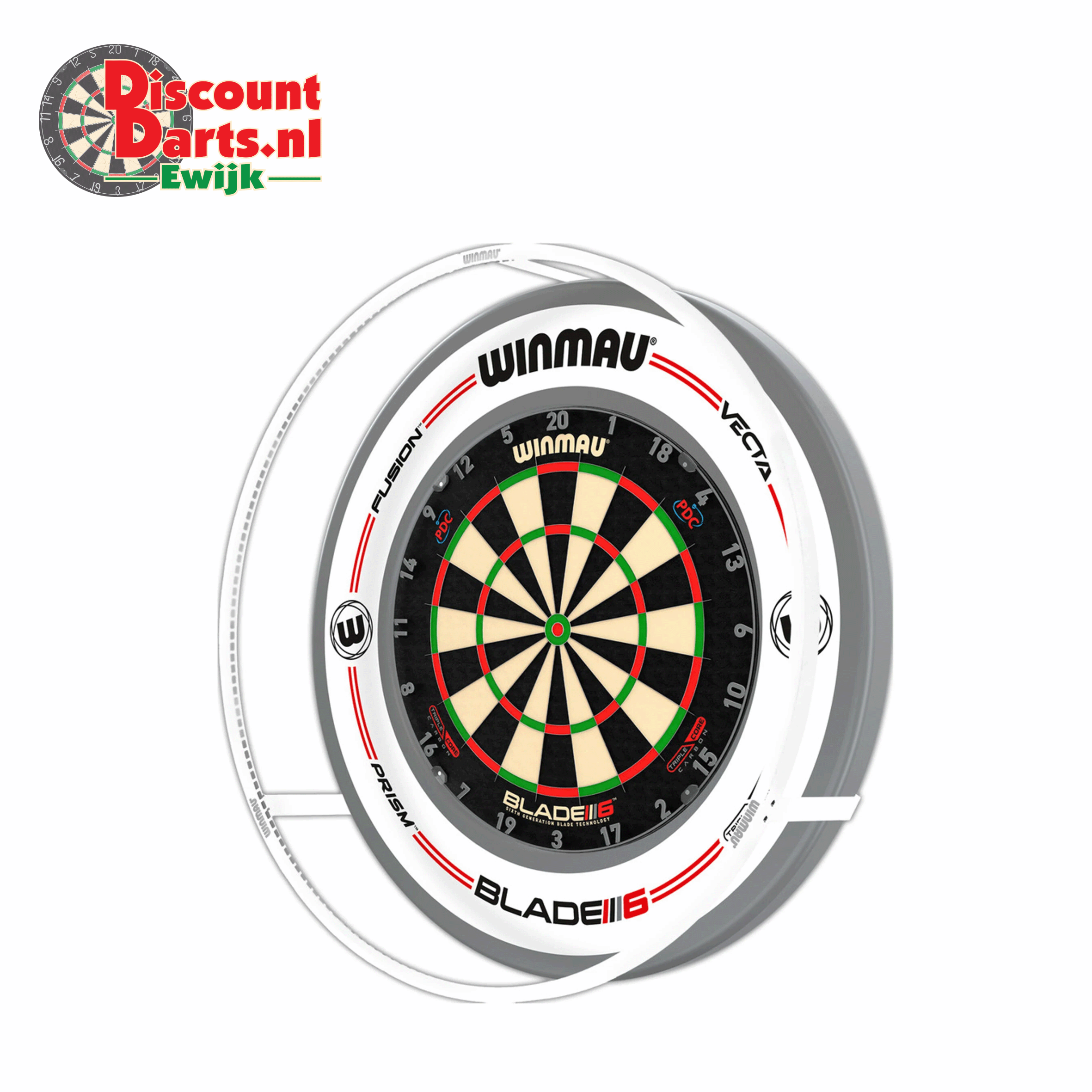 Plasma Ice Dartboard Surround Light & Pro-Line Original White Surround Bundle