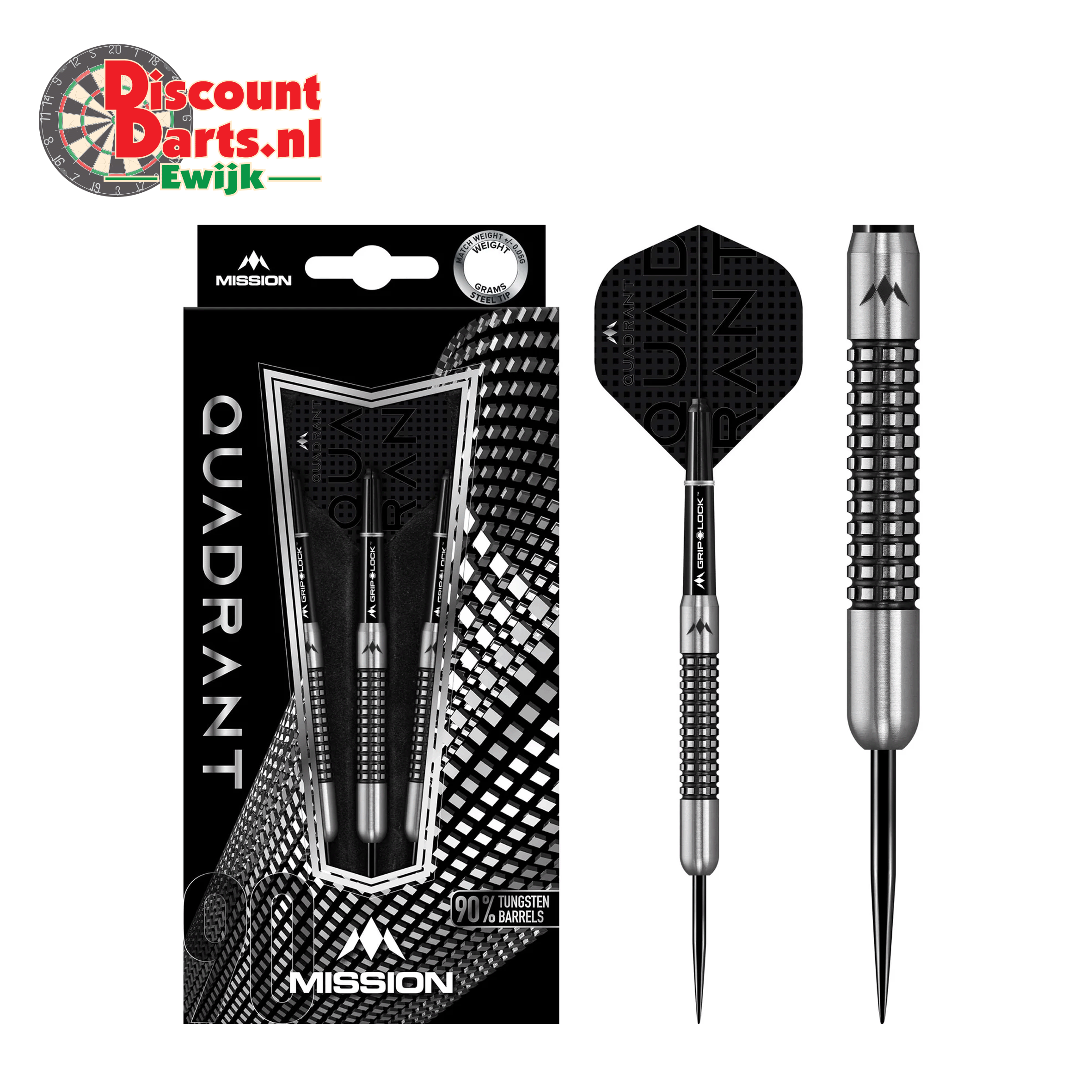 Quadrant Darts | Steel Tip | M1 | Quad Grip | 24 Gram 