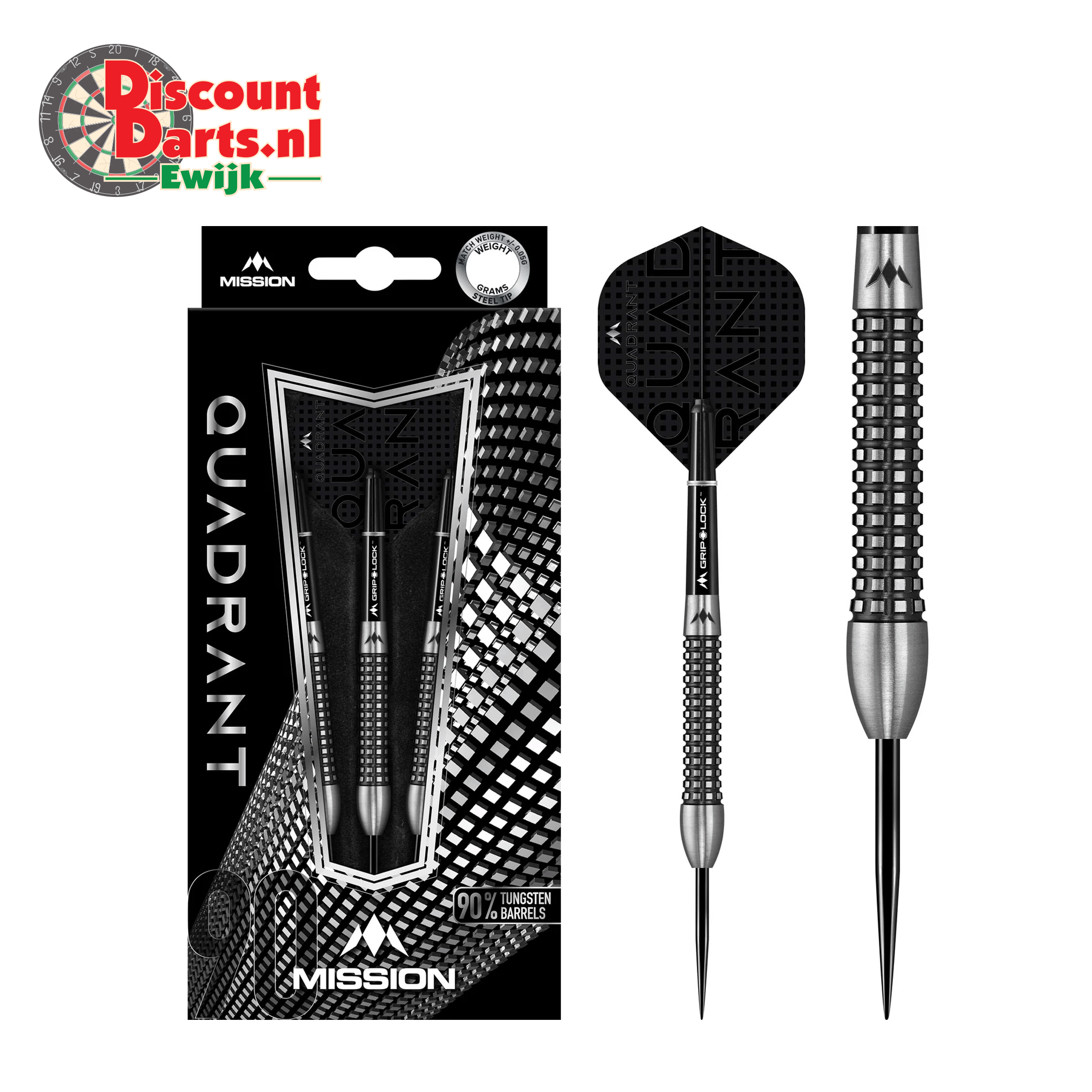Quadrant Darts | Steel Tip | M3 | Quad Grip | 25 Gram  