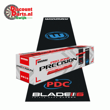 Winmau | Pro Zone Precision PVC | Dart Mat & Integrated Oche